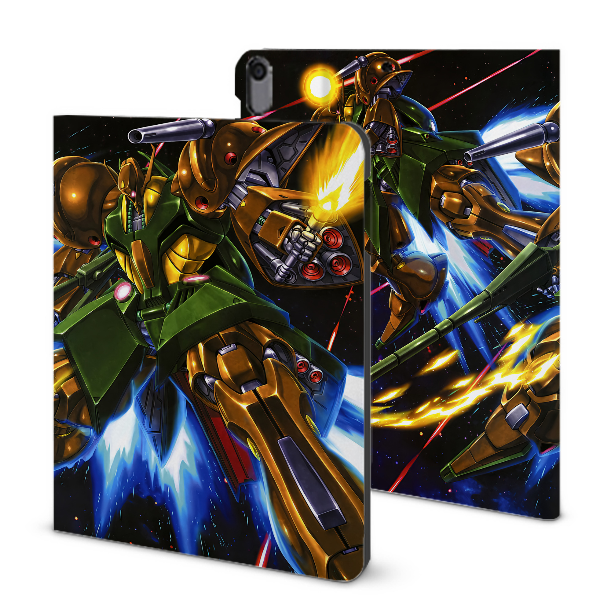 （画像用） 機動戦士ガンダム Mobile Suit Gundam IPad ケース ブック型 PUレザー TPU 耐衝撃 軽量 薄型 ペン収納なし 全面保護 IPad 各モデル対応